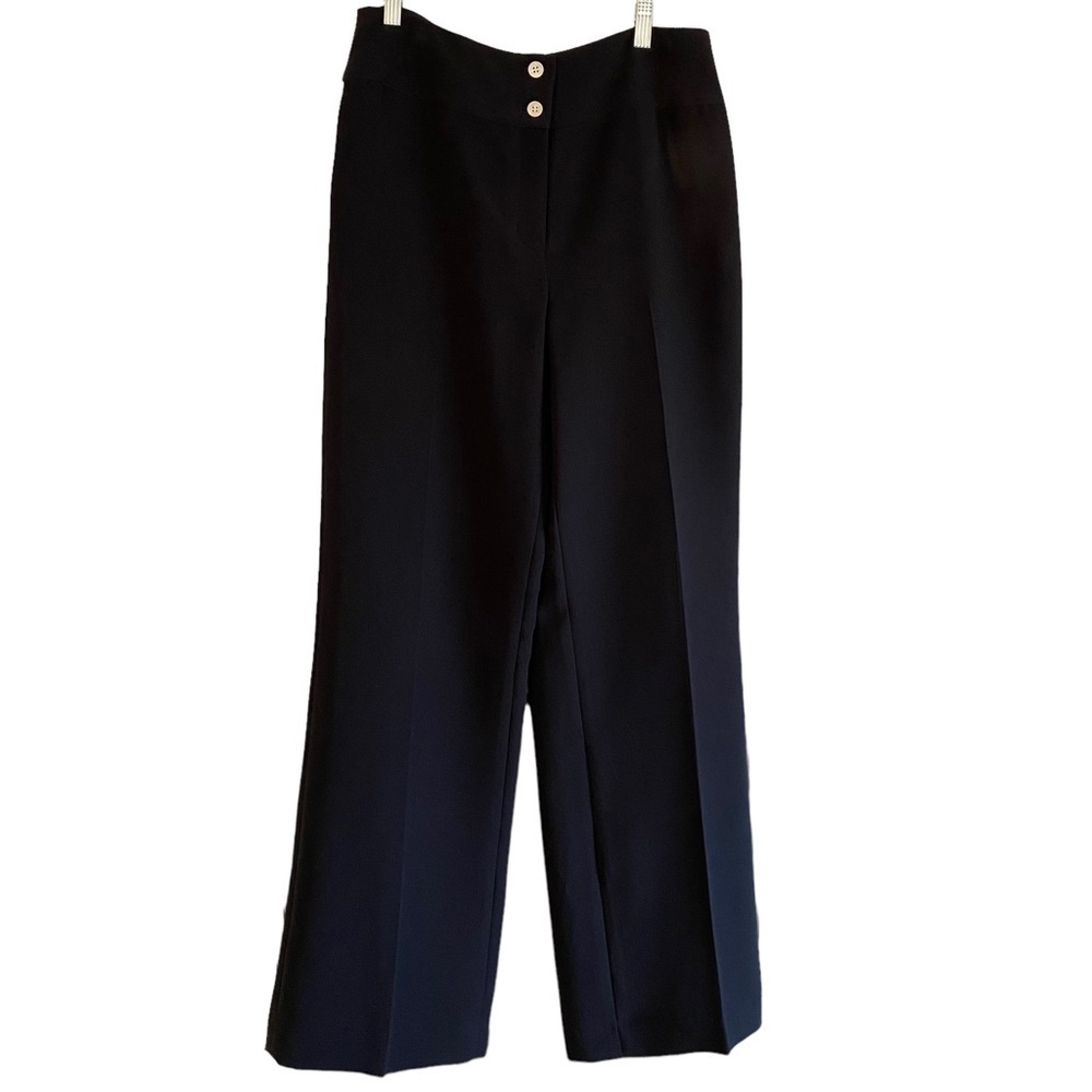 Jones New York Collection Womens Lined Dress Pants Size 8 Black Dressy Career